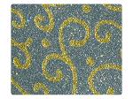 266 Silver Flower Glitter